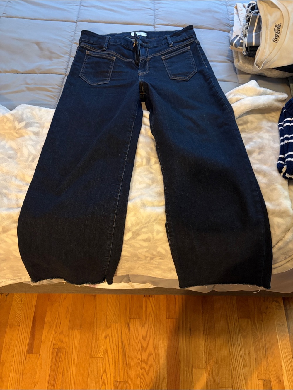 Kut from the Kloth Dark Indigo Wide Leg Jeans